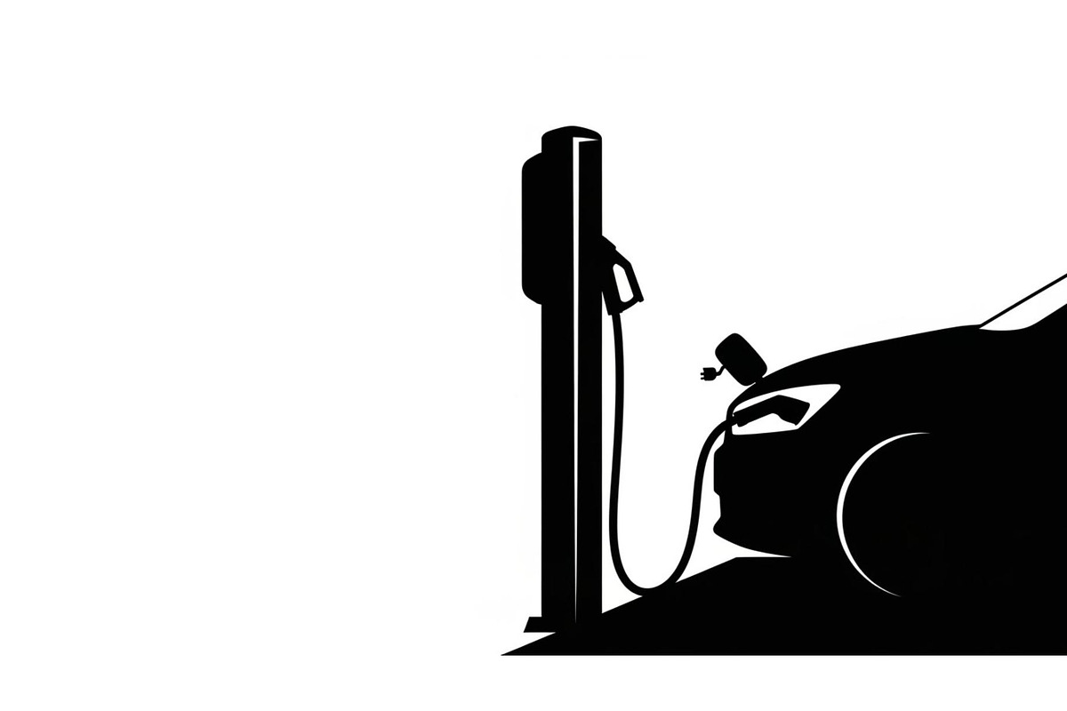 Electric Vehicle Charging Silhouette, a Graphic by musafir_fashion (Photo 4 of 22)
