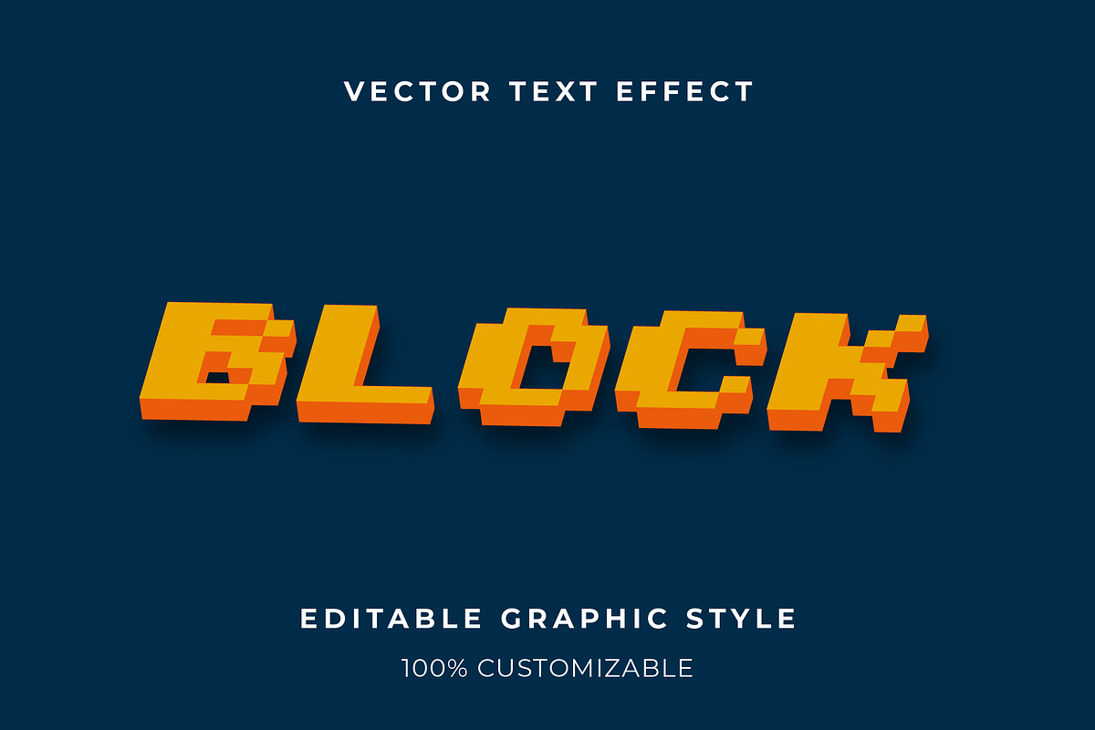 Isometric 3D Block Text Effect