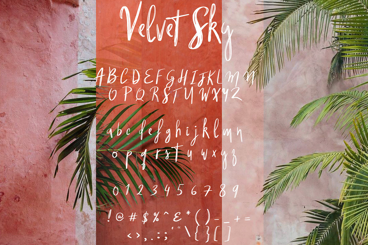 Velvet Sk Brush Font preview 2