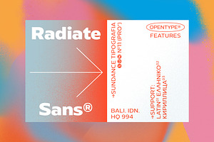 Radiate-Sans Font Family