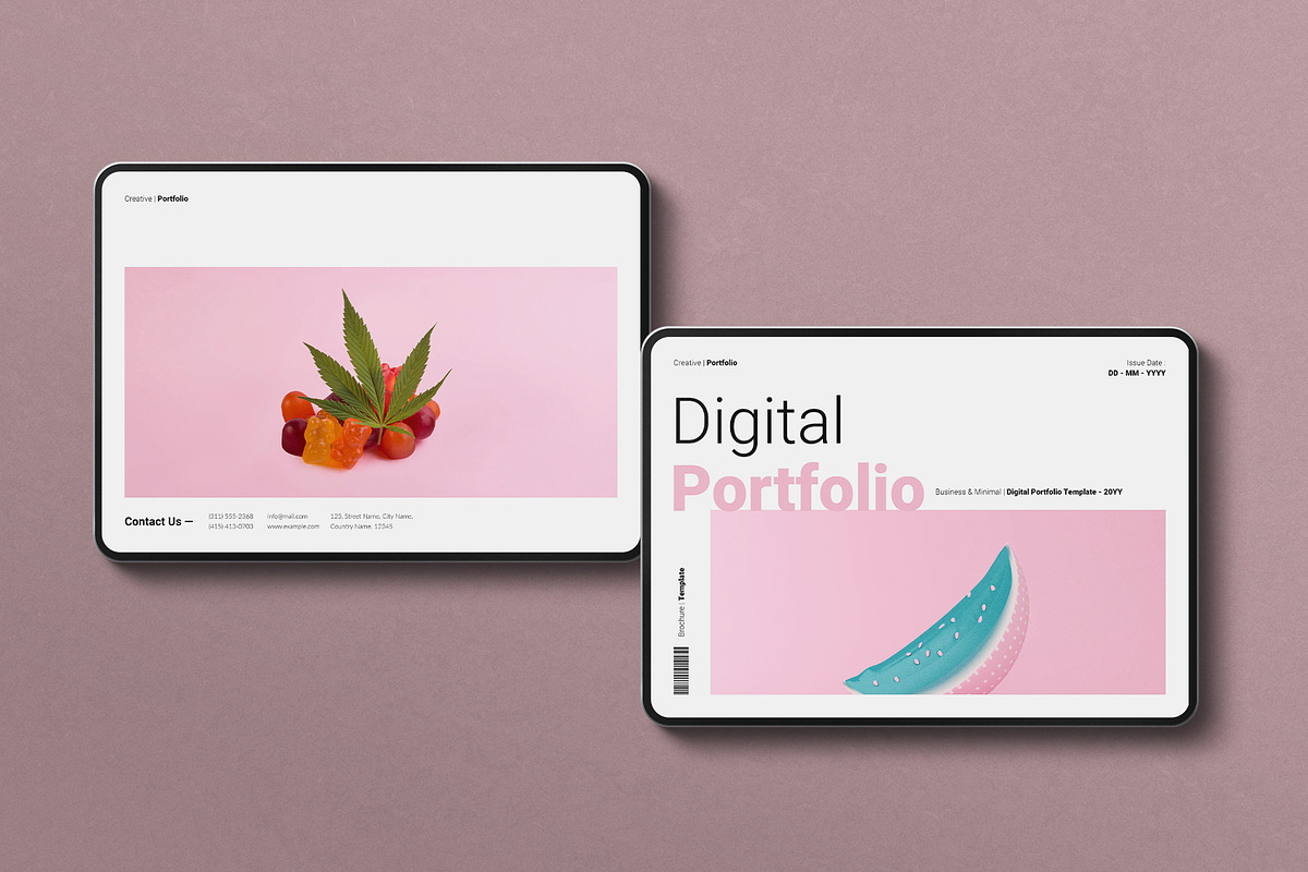 Digital Portfolio Template Landscape preview 8