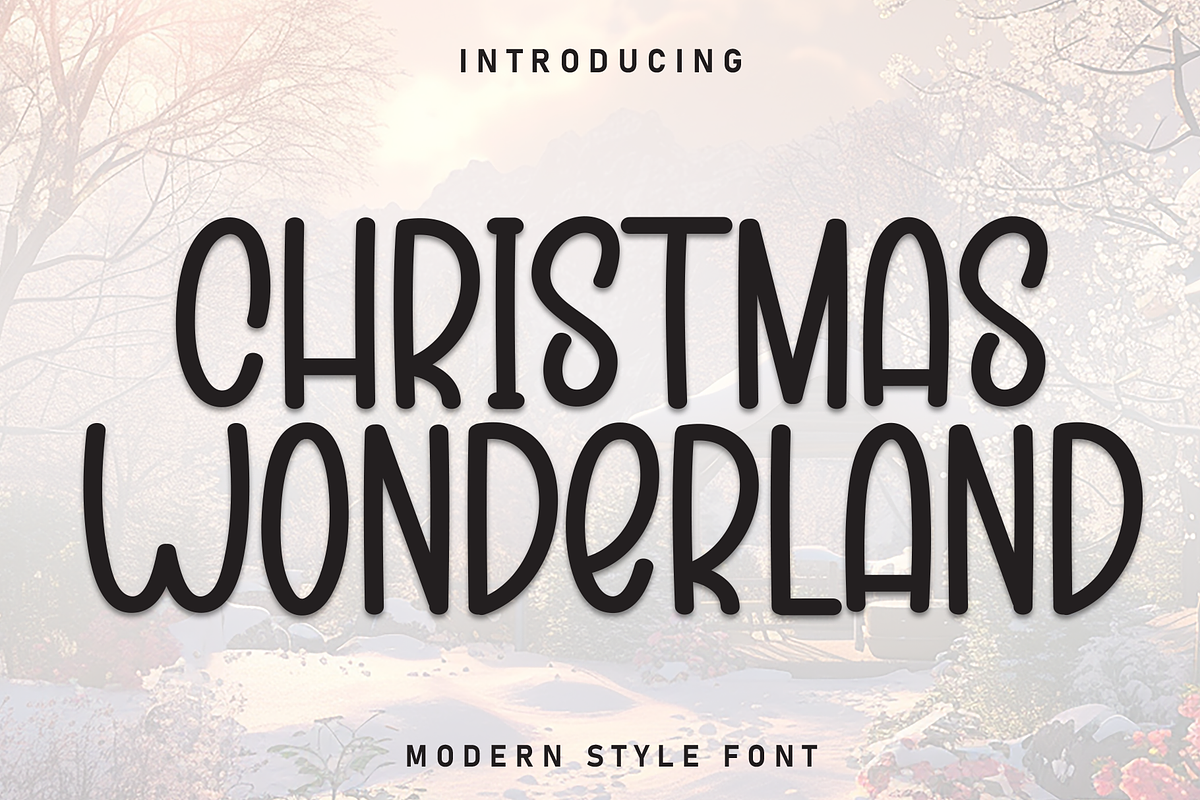 Christmas Wonderland | Script Font, a Script Font by Scratchones (Photo 1 of 8)