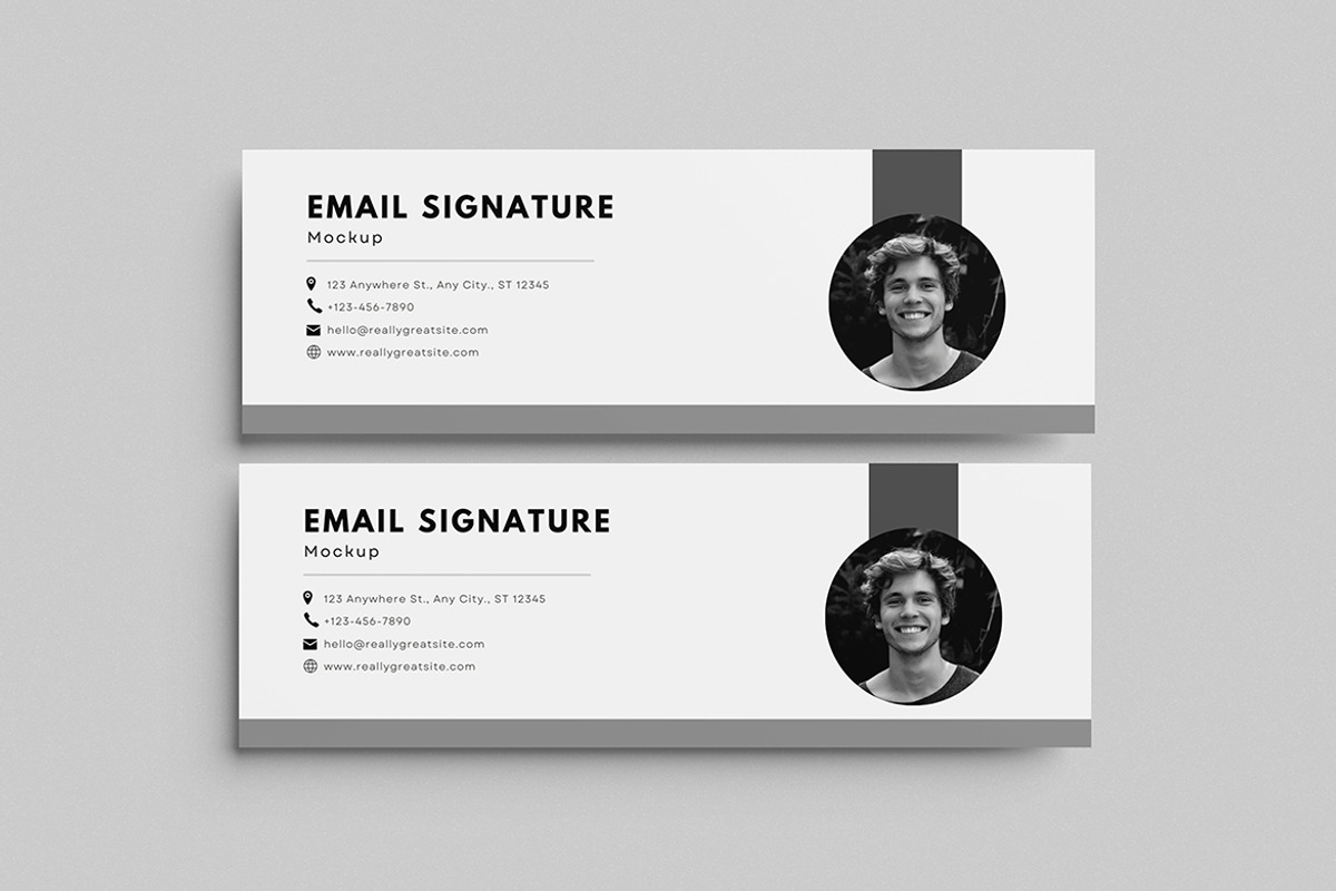 Email Signature Mockup, an Advertising Mockup by swsi-studio (Photo 2 of 5)