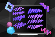 PRO3d Lettering Brushes For Procreat, a Brush Add-On by Torus1 (Thumbnail 7 of 7)