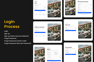Login Signup Forget Password UI/UX, an UI Kit Template by Hammad Arif