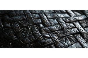 Black Embossed Leather with, a Beauty & Fashion Photo by piter.goskov