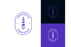 Lavender Floral Label Logo, a Branding & Logo Template by ika trisiana