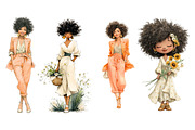 African American Girls Clipart, an Illustration by Designworld (Thumbnail 4 of 5)