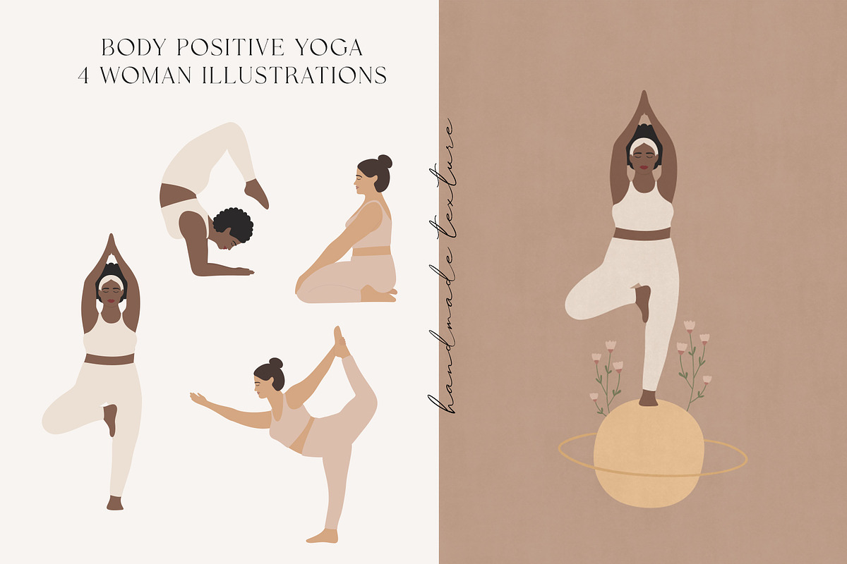 YOGA woman collection, a Healthcare Illustration by Alisovna (Photo 10 of 18)