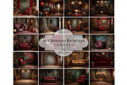 Christmas Digital Backdrops BUNDLE, a Layer Style Add-On by Wild Honey Design Co. (Thumbnail 1 of 6)