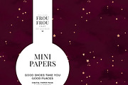Pink White Rose Gold Mini Papers, a Pattern Graphic by Frou Fou Craft (Thumbnail 2 of 7)