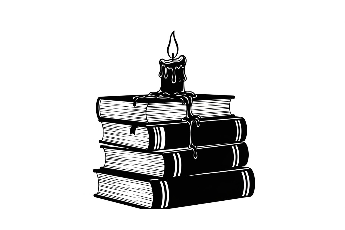 Vintage Book Stack Candle Bundle, an Illustration by jahid234 (Photo 18 of 31)