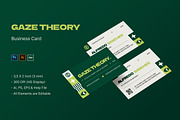 Gaze Theory - Business Card, a Business Card Template by StreaksideStd (Thumbnail 1 of 3)