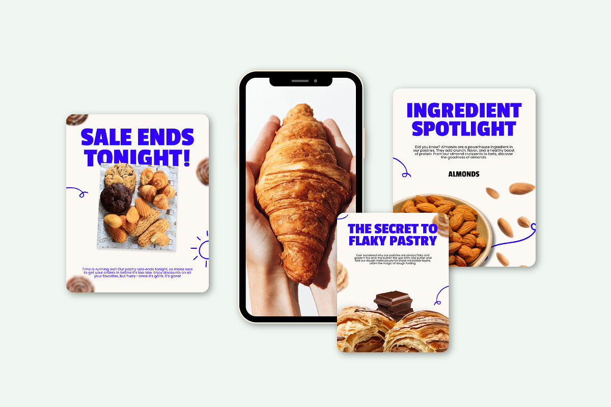 Canva Pastry Instagram Kit Template, a Design Template by SecondBrain Store (Photo 2 of 10)