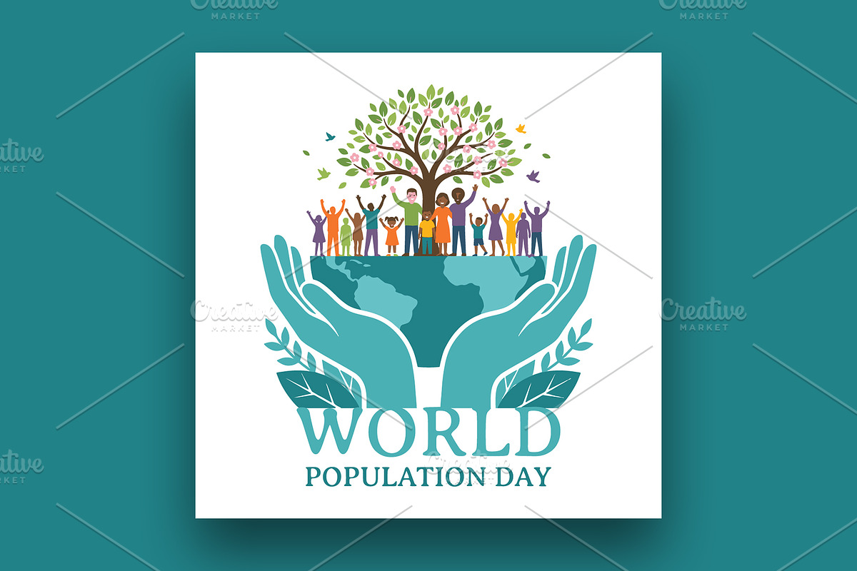 World Population Day banner template, a Social Media Template by nandinigraphics (Photo 2 of 4)