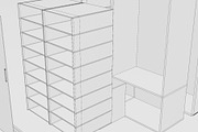 Cabinet Furniture 3D Model, a Furniture 3D Model by mrfauzi (Thumbnail 11 of 13)