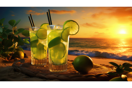 cocktail summer mojito drink sandy, a Food & Drink Photo by pikepicture