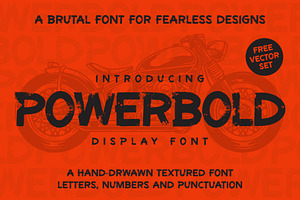 POWERBOLD display font