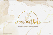 Rossi Mithori - Beautiful, a Script Font by Monoco Type Foundry (Thumbnail 1 of 11)