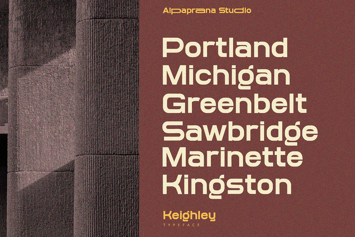 Keighley - Sans Serif Font, a Sans Serif Font by Alpaprana (Photo 4 of 10)