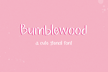 Bumblewood Stencil Font