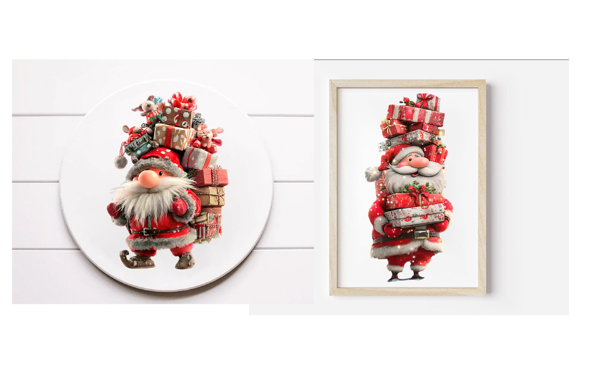 Quirky Busy Santa Clipart, an Illustration by Designworld (Photo 4 of 6)