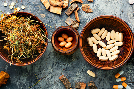 Medicine herbal pills containing pill, herbal, and medicine, a Health & Medical Photo by MLunov MLunov