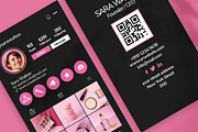 Dark Theme Instagram Business Card, a Business Card Template by Saman Osama (Thumbnail 3 of 5)
