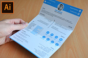 Folding CV Template, a Resume Template by rtgoose (Thumbnail 1 of 3)