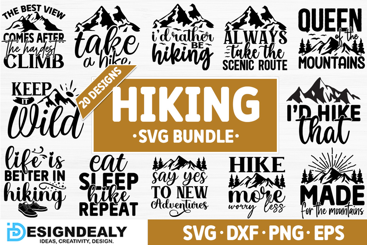 Hiking SVG Bundle, a Graphic by Buysvgbundles (Photo 1 of 10)