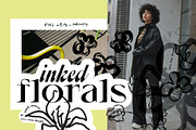 Inked Floral Hand Drawn Illustration, a Decorative Illustration by Hell Yeah Designs (Thumbnail 3 of 15)