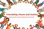 Friendship, Peace and Justice, a Background Graphic by karenfoleyphoto (Thumbnail 1 of 6)