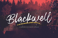 Blackwell - Textured Brush Font