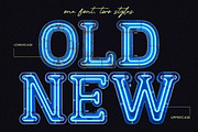 True Neon - Blue Futuristic Font, a Font by AndrewPixelType (Thumbnail 6 of 8)