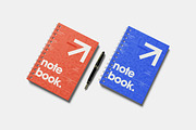 Modern Notebook Mockup For Branding, a Books & Magazine Mockup by bimockup (Thumbnail 2 of 6)