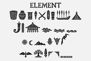 Dayakara, a Symbol Font by Art StoreID (Thumbnail 6 of 16)