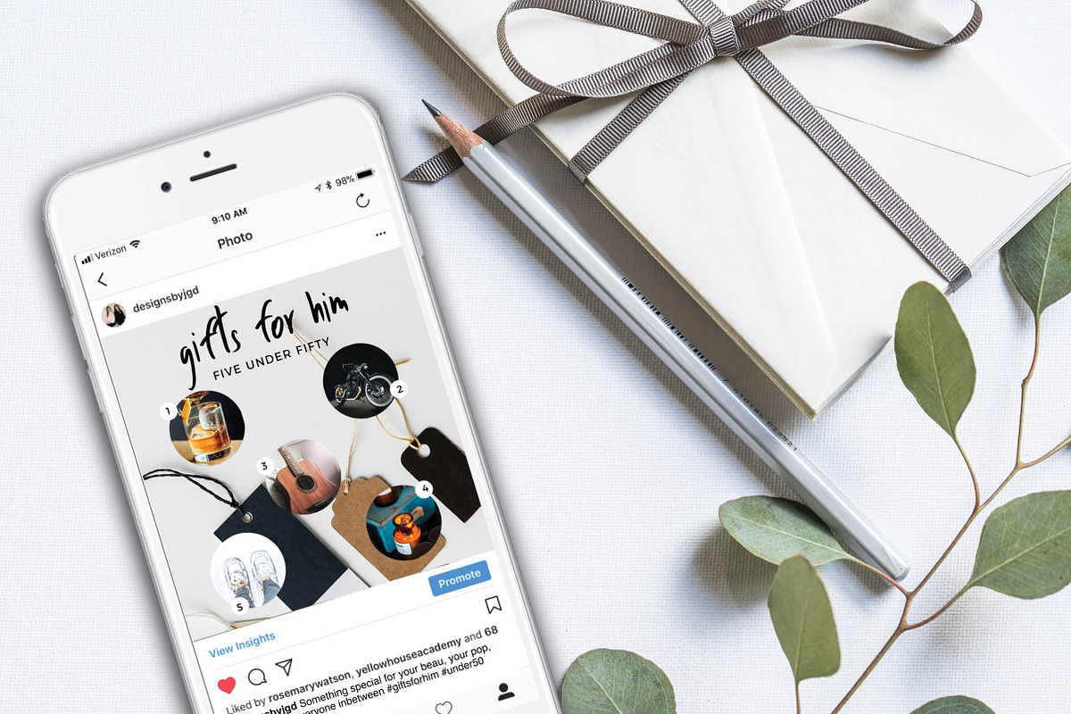 Holiday Gift Guide Social Bundle, a Social Media Template by jgdigital.co designs (Photo 2 of 13)