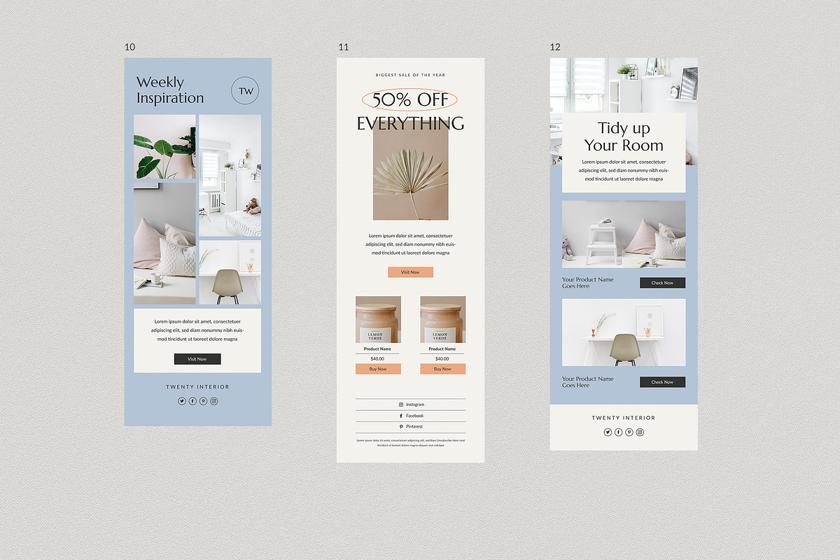 Twelve Email Newsletter Template, an Email Template by Guuver (Photo 5 of 5)