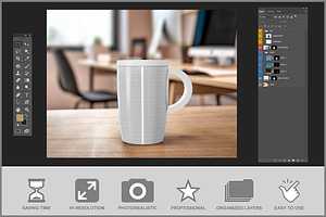 Cup Coffee Mockup PSD
