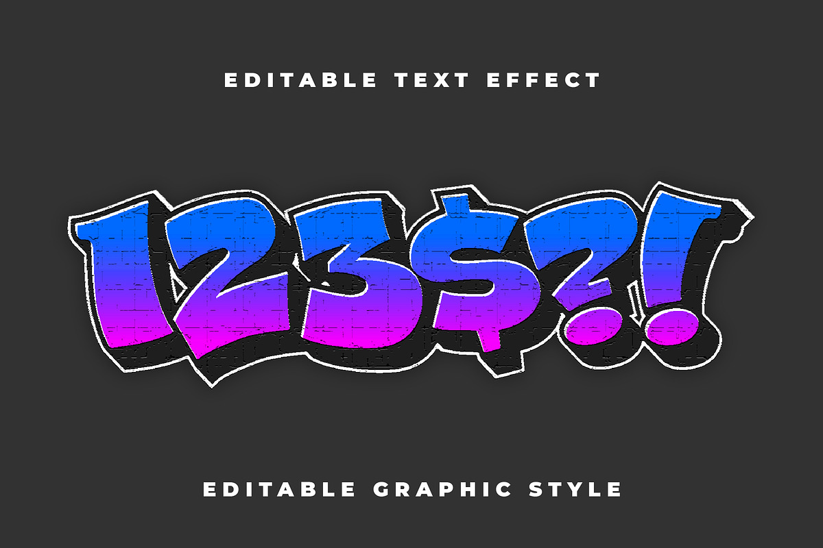 Street Graffiti Brick Text Effect preview 2