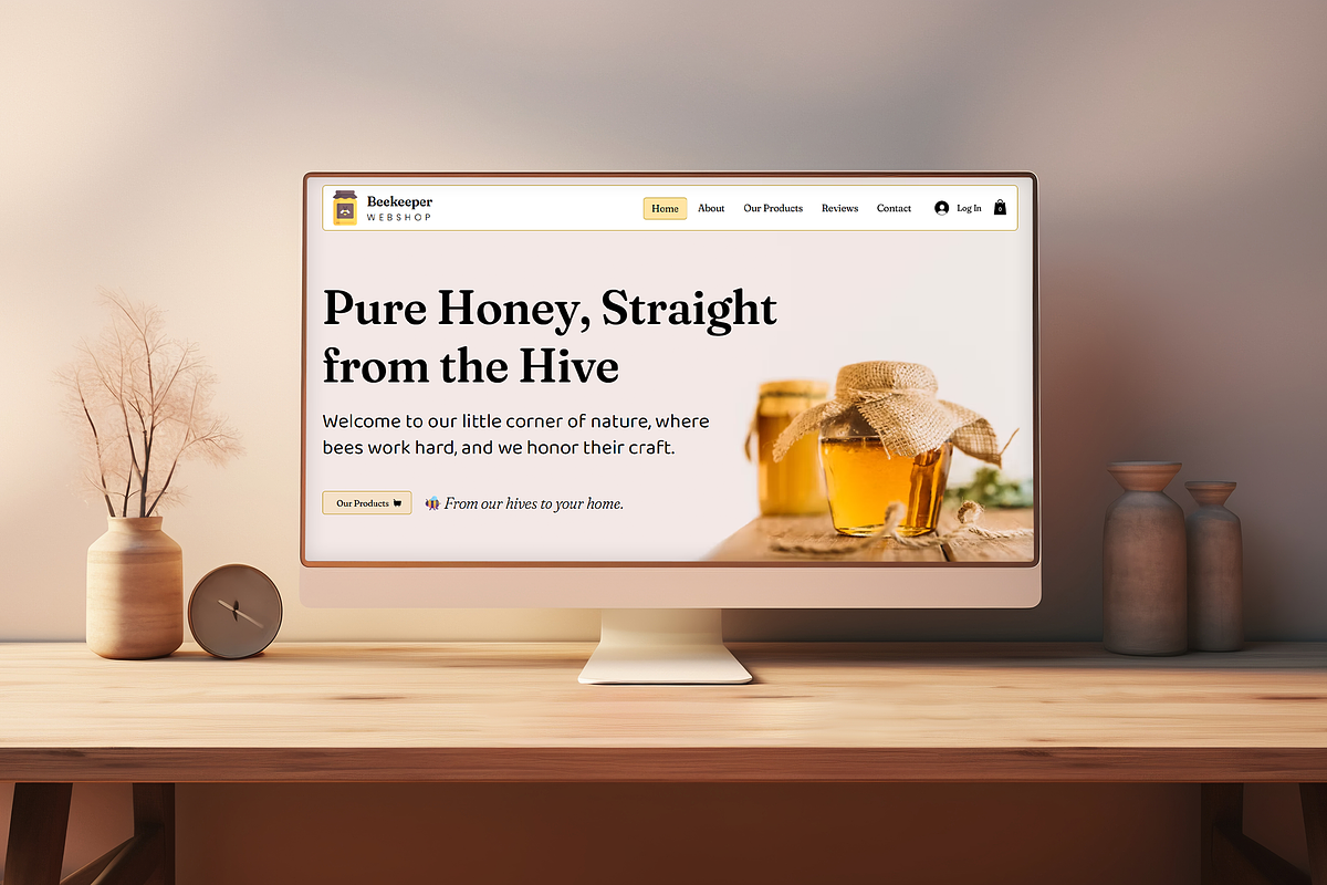 Beekeeper & Honey Webshop Template, a Wix Template by Kitteeh (Photo 15 of 20)