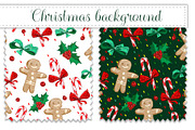 Christmas background, a Pattern Graphic by Sweet_print (Thumbnail 1 of 3)