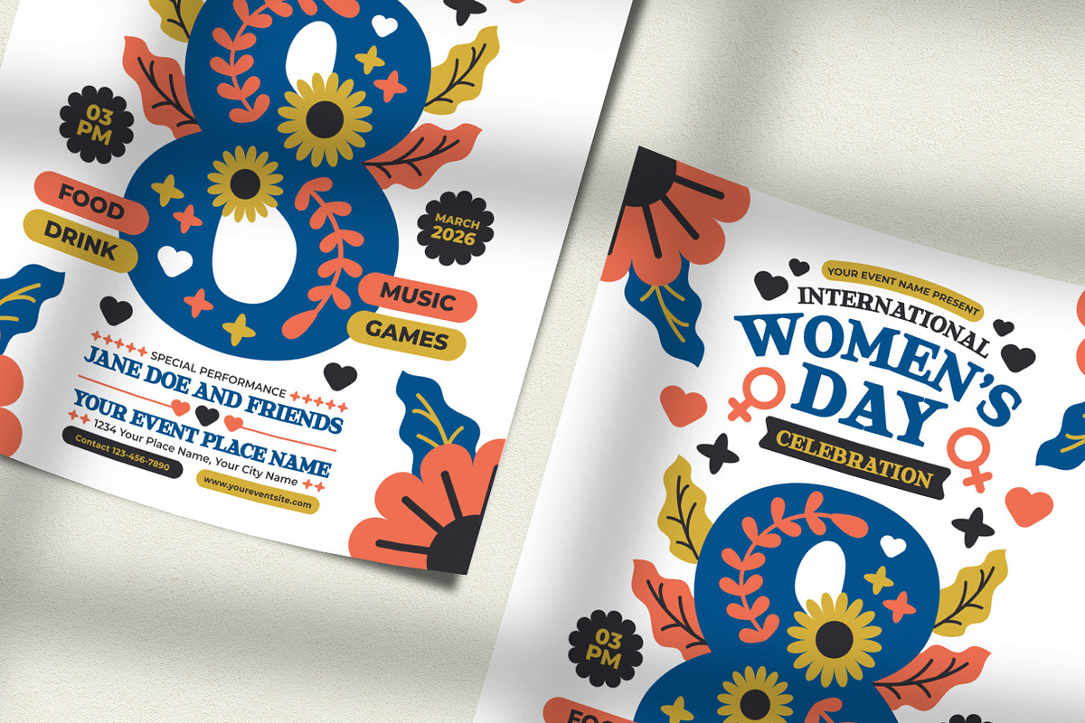 International Women's Day Flyer, a Flyer Template by Hole Hope Design (Photo 3 of 5)