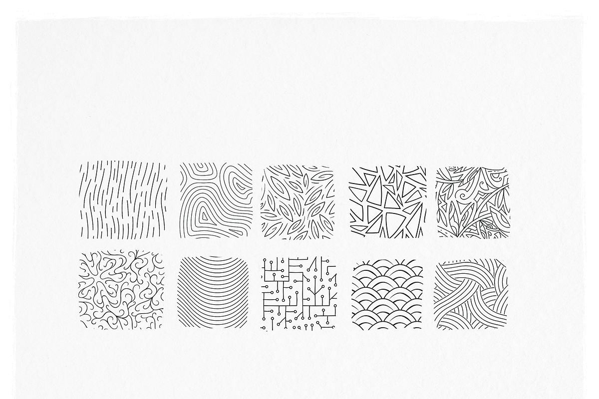 Pattern Brushes for Procreate, a Brush Add-On by Kiap (Photo 4 of 8)