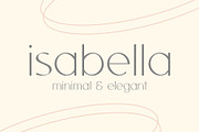 Isabella - Sophisticated Typeface, a Sans Serif Font by HipFonts (Thumbnail 2 of 10)