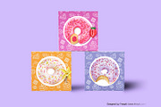 Watercolor donuts clipart, a Food Illustration by ArtfulStudio (Thumbnail 8 of 9)