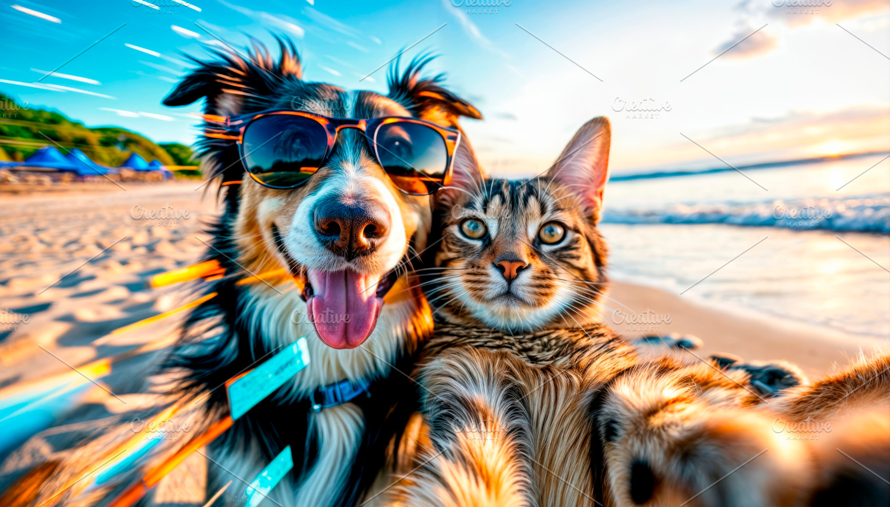Cheerful and happy dog and cat, an Animal Photo by TatsianaSalauyova