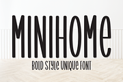 Minihome | Script Font, a Script Font by Scratchones (Thumbnail 1 of 8)