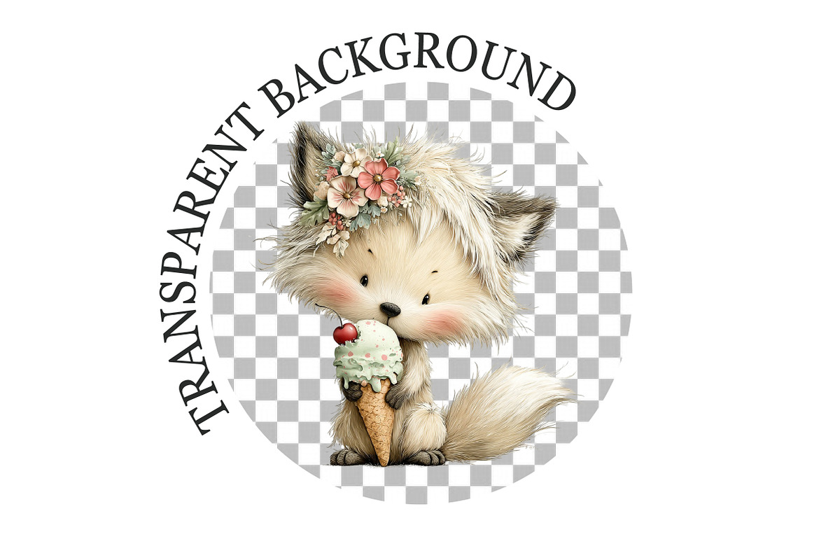 Whimsical Summer Fox Clipart, a Seasonal Illustration by Rose Art (Photo 6 of 6)