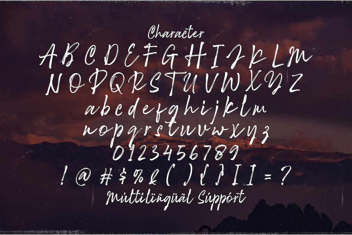 Rattu Aqilla - Textured Brush Font, a Script Font by StringLabs (Photo 12 of 13)